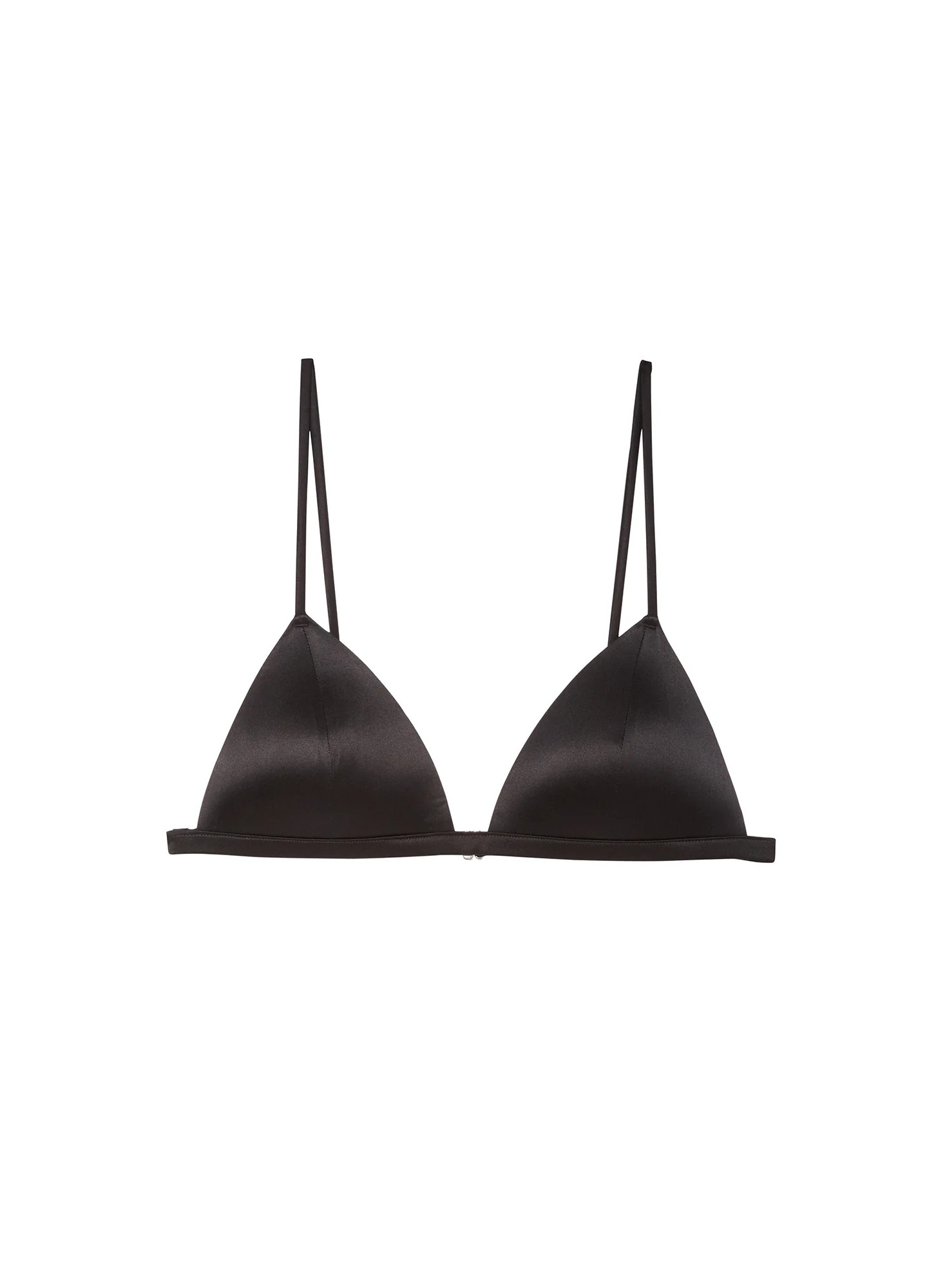 Black Molded Luxe Triangle Bra | Fleur du Mal | Fleur du Mal