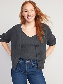 Shaker-Stitch Cardigan Sweater for Women | Old Navy (US)