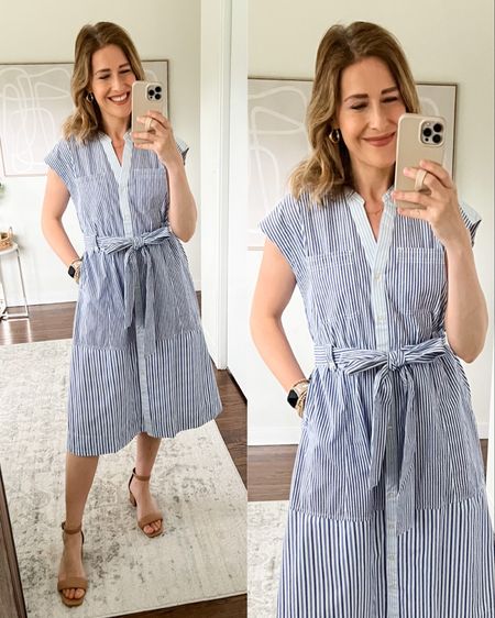 Walmart shirtdress by free assembly in crisp cotton, absolutely love this one for church, special occasions, work #walmartfashion 

#LTKunder50 #LTKstyletip #LTKunder100