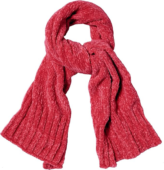 SOJOS Lightweight Ultra Soft Chenille Ribbed Thick Scarf Knit Shawl for Women for Fall Winter Sha... | Amazon (US)