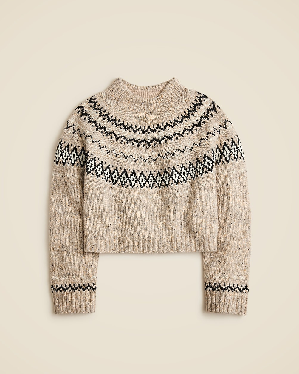Fair Isle wide-mockneck sweater | J. Crew US