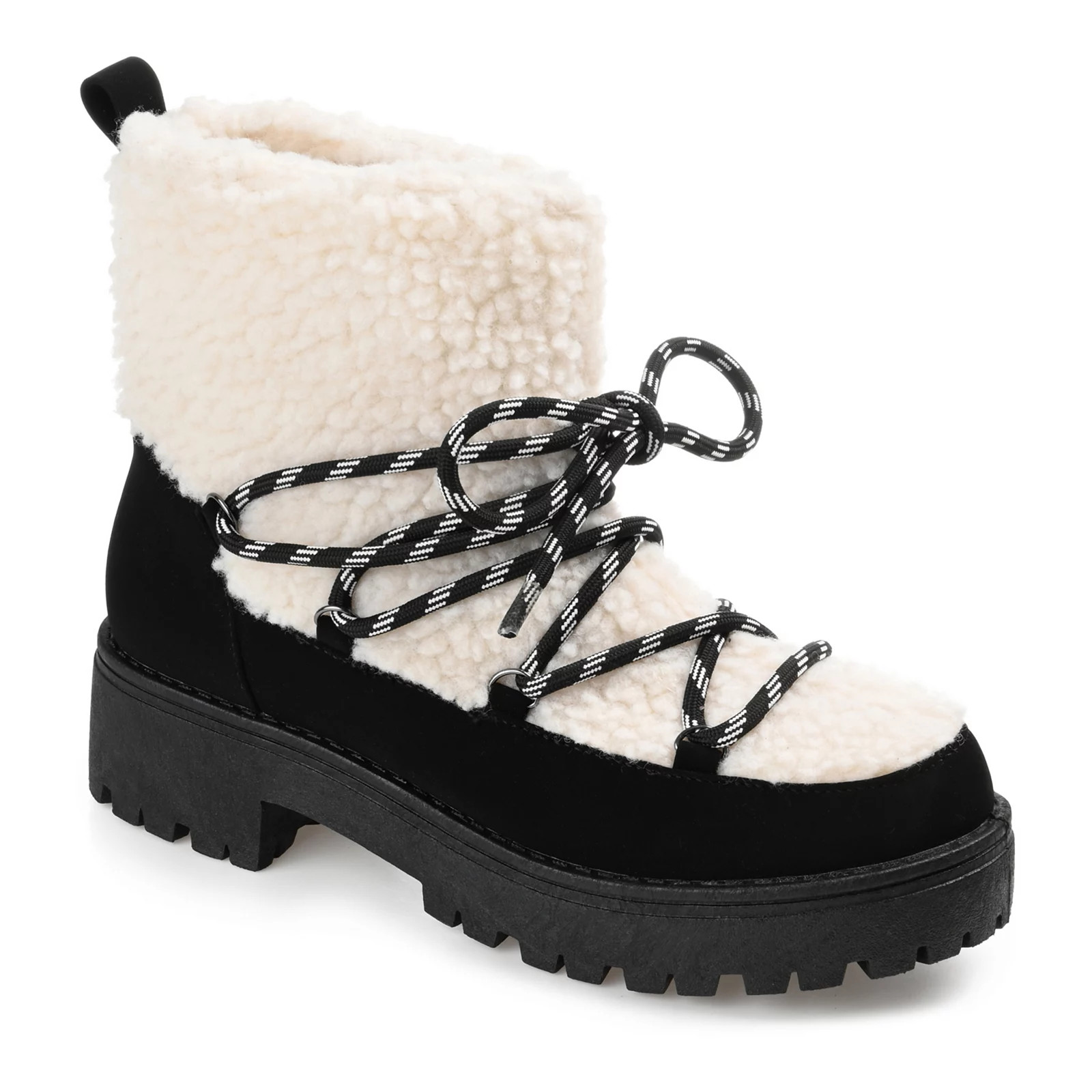 Journee Collection Roylynn Tru Comfort Foam Women's Sherpa Winter Boots, Size: 6, Black | Kohl's