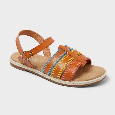 Kids' Fifer Casual Sandals - Cat & Jack™ Cognac 13 | Target