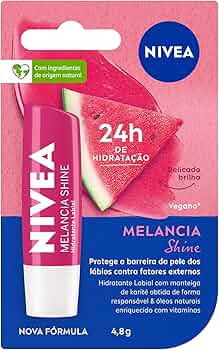 NIVEA Hidratante Labial Melancia Shine 4,8g - Cuidado intensivo para seus lábios, hidratação p... | Amazon (BR)