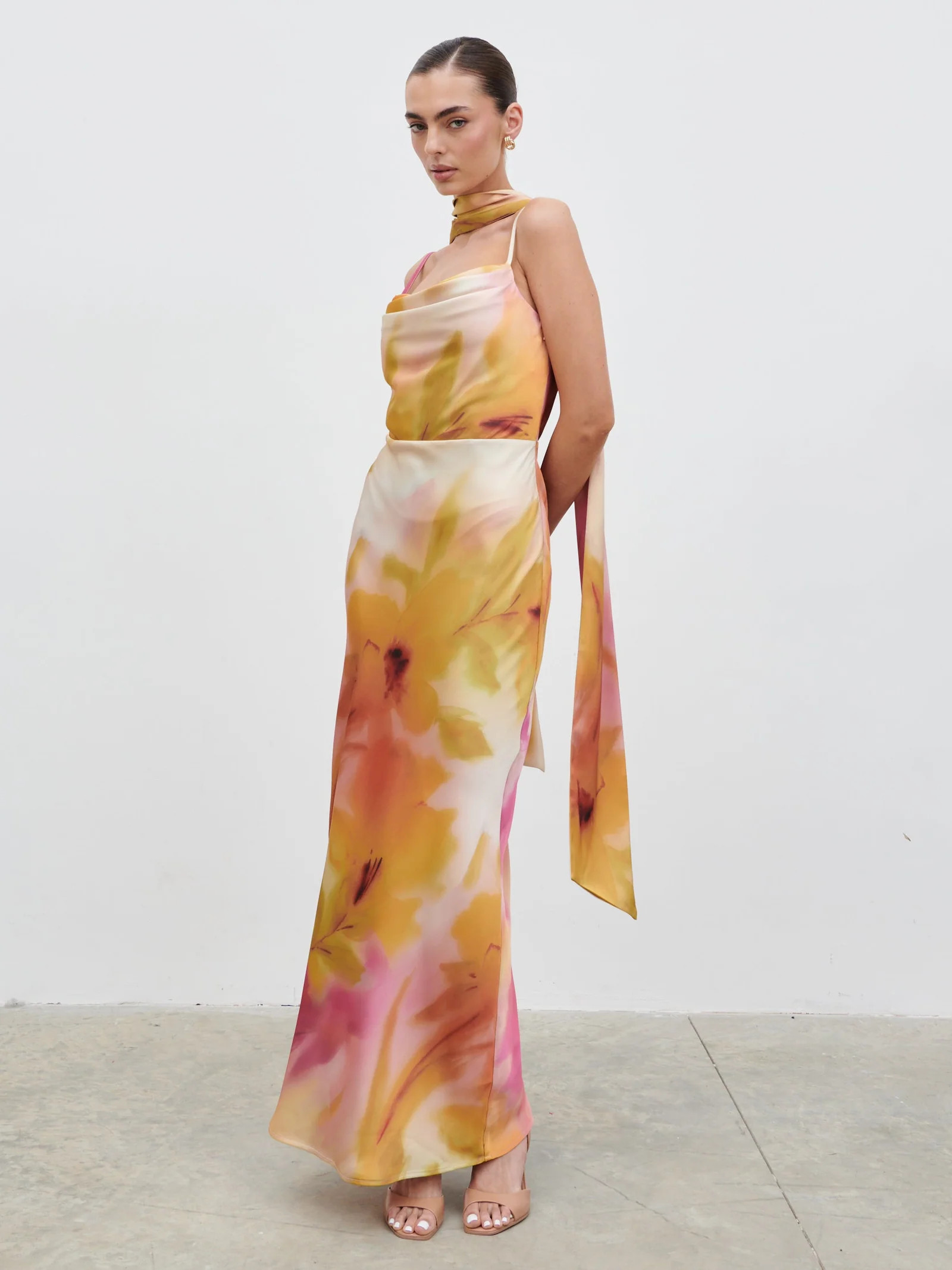 Keisha Scarf Maxi Dress | Pretty Lavish (UK)