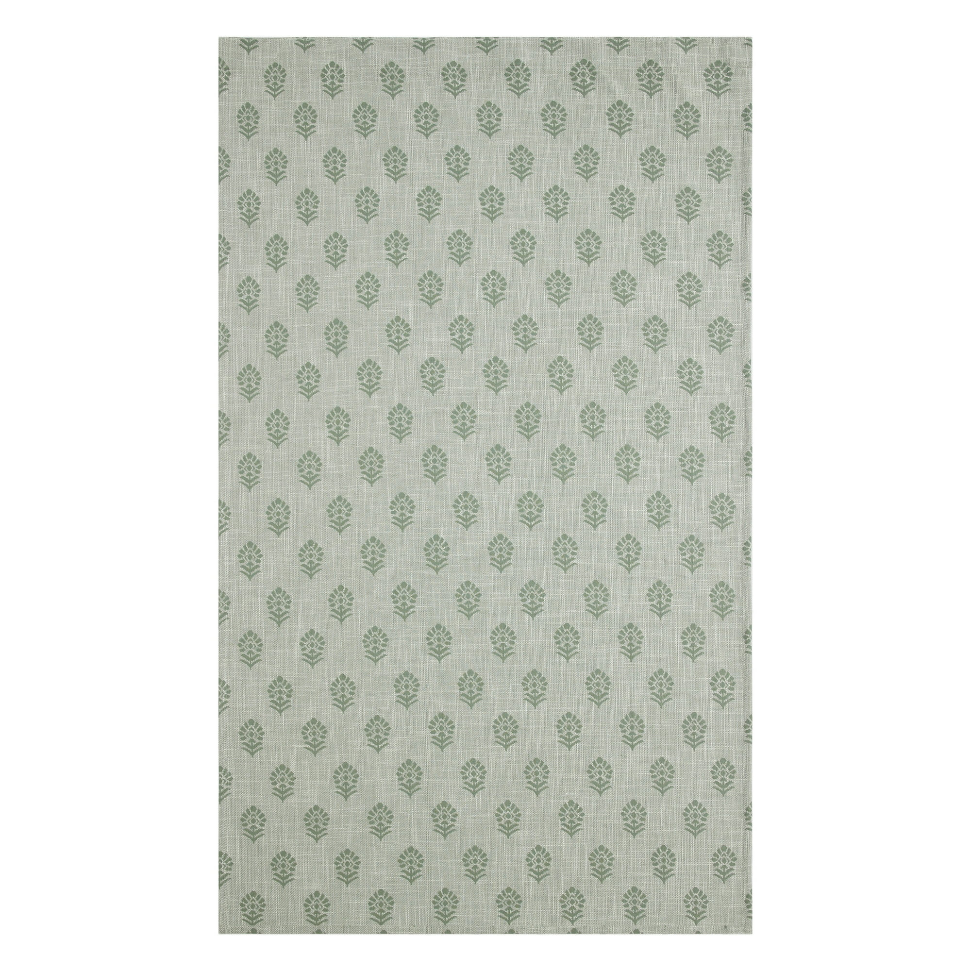 Better Homes & Gardens Floral Block Print Blackout Single Curtain Panel, Green, 50"W x 84"L | Walmart (US)