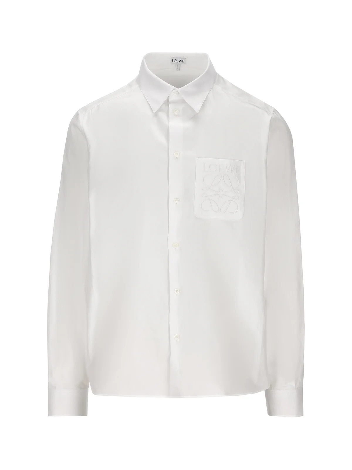 Loewe Logo Embroidered Buttoned Shirt | Cettire Global