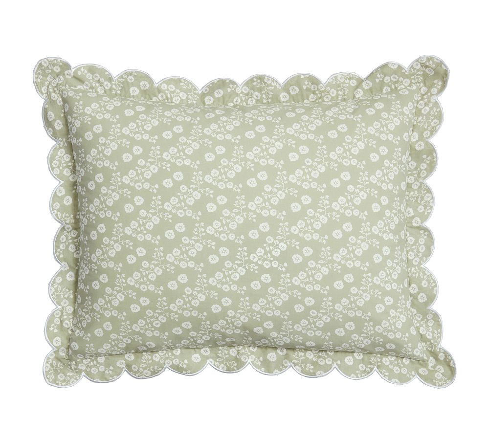 Julia Berolzheimer Reversible Scalloped Sham | Pottery Barn (US)