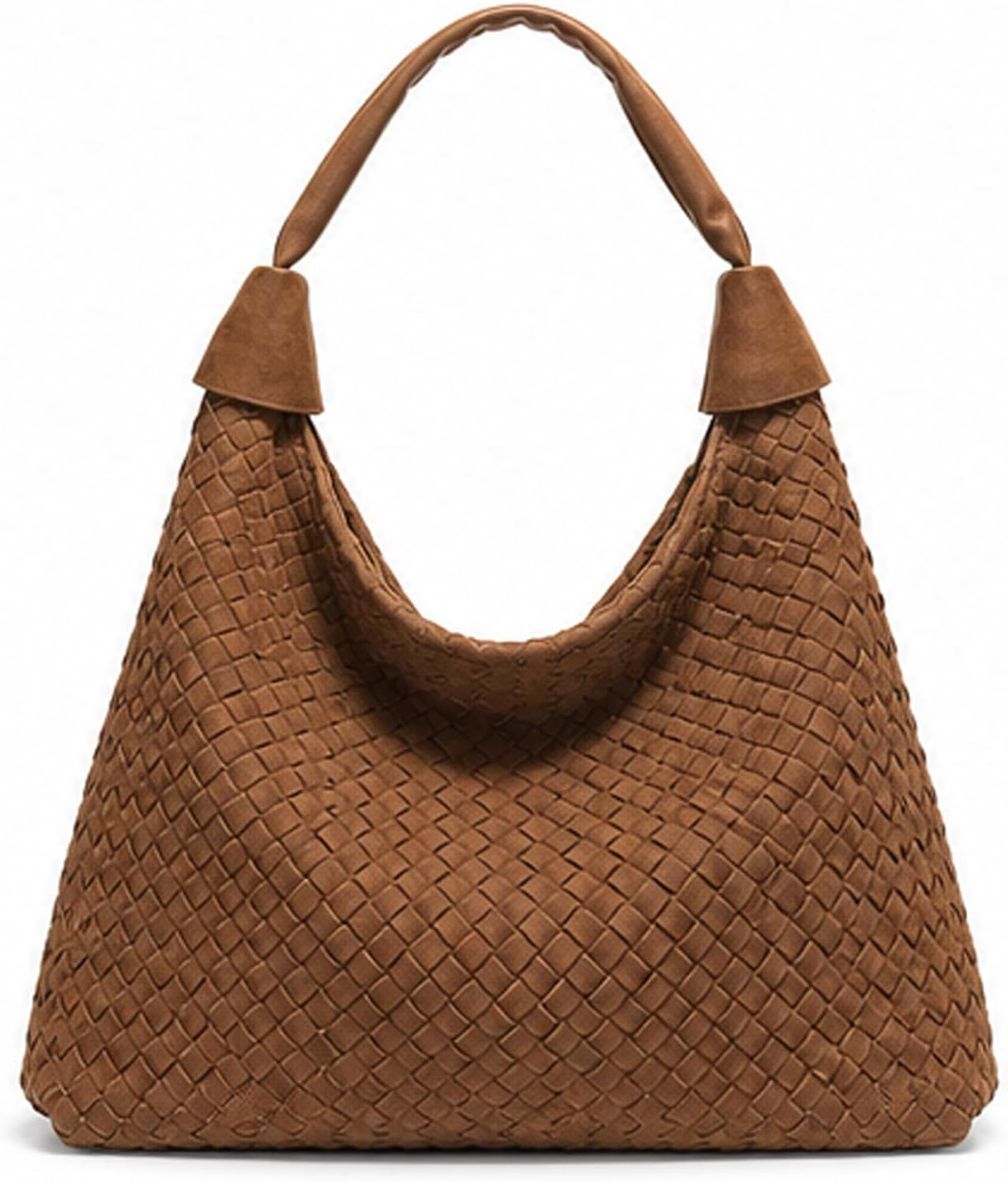 Women’s Oversized Suede Tote Bag, Woven Slouchy Hobo Purse Satchel Handbags | Amazon (US)