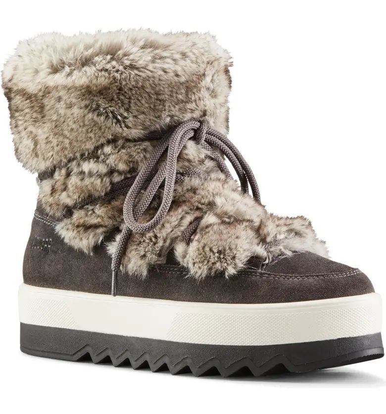 Vanity Faux Fur Trim Waterproof Bootie | Nordstrom