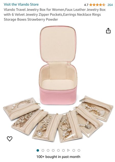 Travel must haves! Loving this jewelry organizer for travel! It has little bags so you can store your jewelry without it getting tangled. Amazon finds. Amazon must haves. 

#LTKtravel