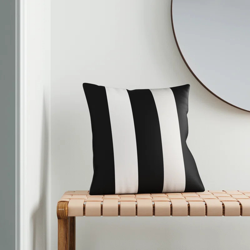 Athena Striped Indoor/Outdoor Throw Pillow | Wayfair North America