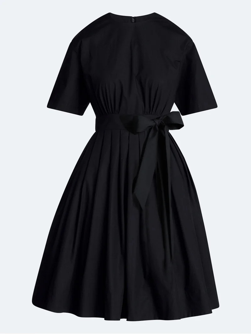 Devil Wears Prada Scoop Collection Women's and Women's Plus Cotton Tie-Waist Midi Dress, Sizes 0-... | Walmart (US)