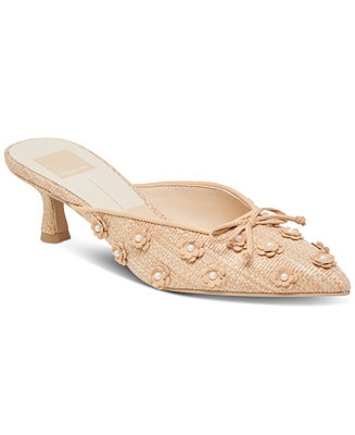 Dolce Vita Women's Camilo Raffia Pointed-Toe Mule Pumps - Macy's | Macy's
