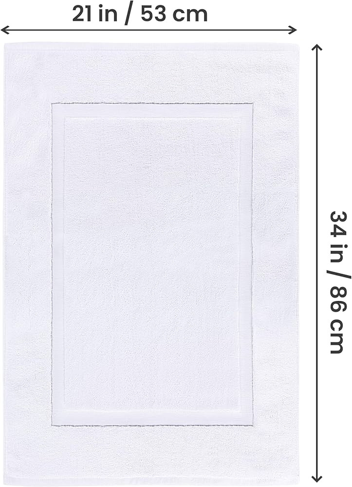 Utopia Towels Cotton Banded Rug, Bath Mats, Not a Bathroom Rug, 21 by 34 Inches, 100% Ring Spun C... | Amazon (US)