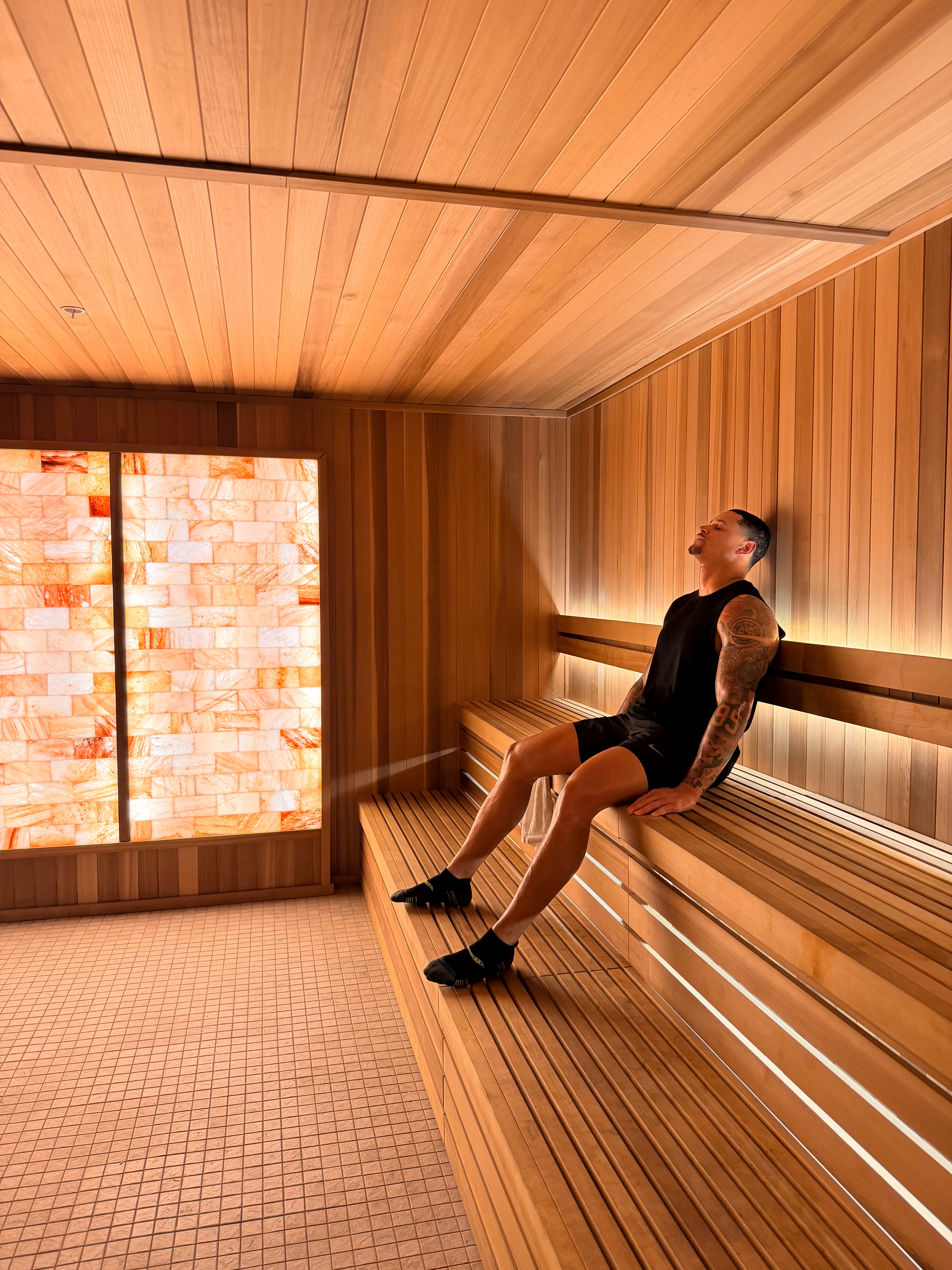 Reset in the sauna, then right back to the grind. #LTKdayinmylife #LTKfitnessgoals 

 #LTKgrwm #LTKootd #LTKMens