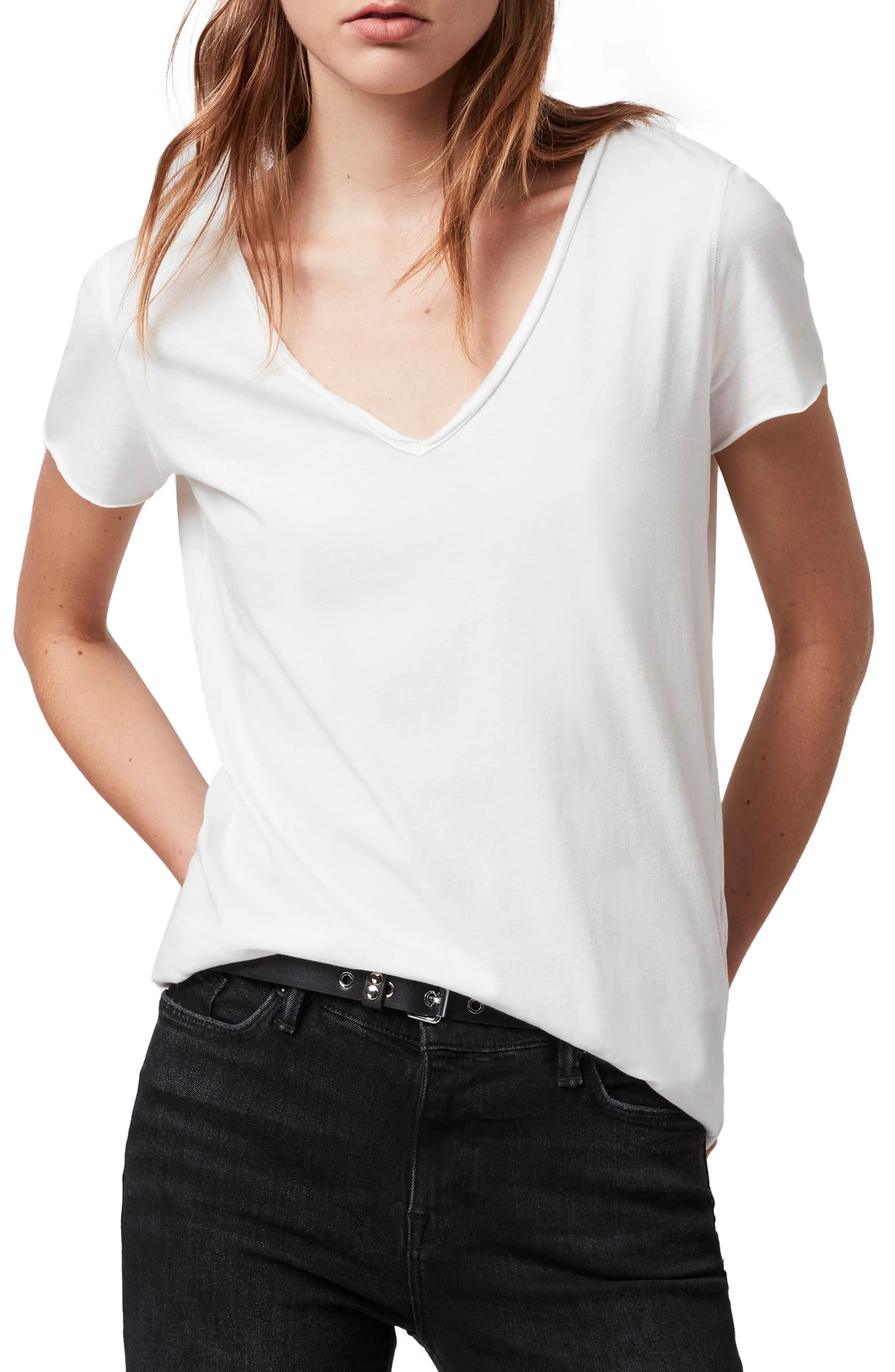 Women's Allsaints Emelyn Tonic Tee, Size X-Small - White | Nordstrom