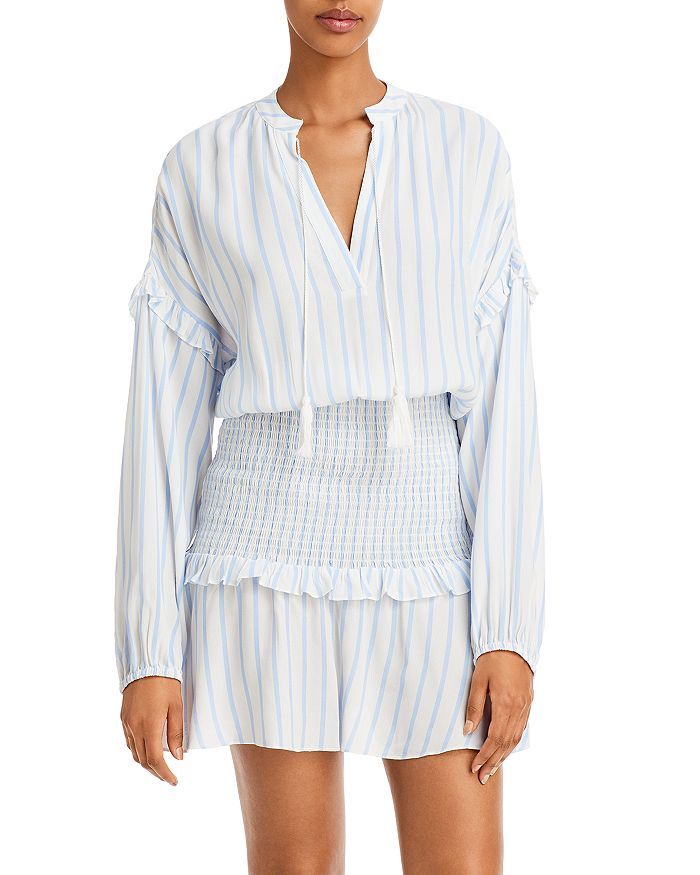 Striped Smocked Mini Dress - 100% Exclusive | Bloomingdale's (US)