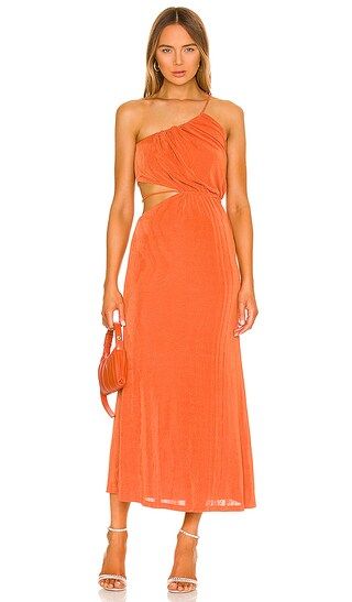 Adara Dress in Golden Apricot | Revolve Clothing (Global)