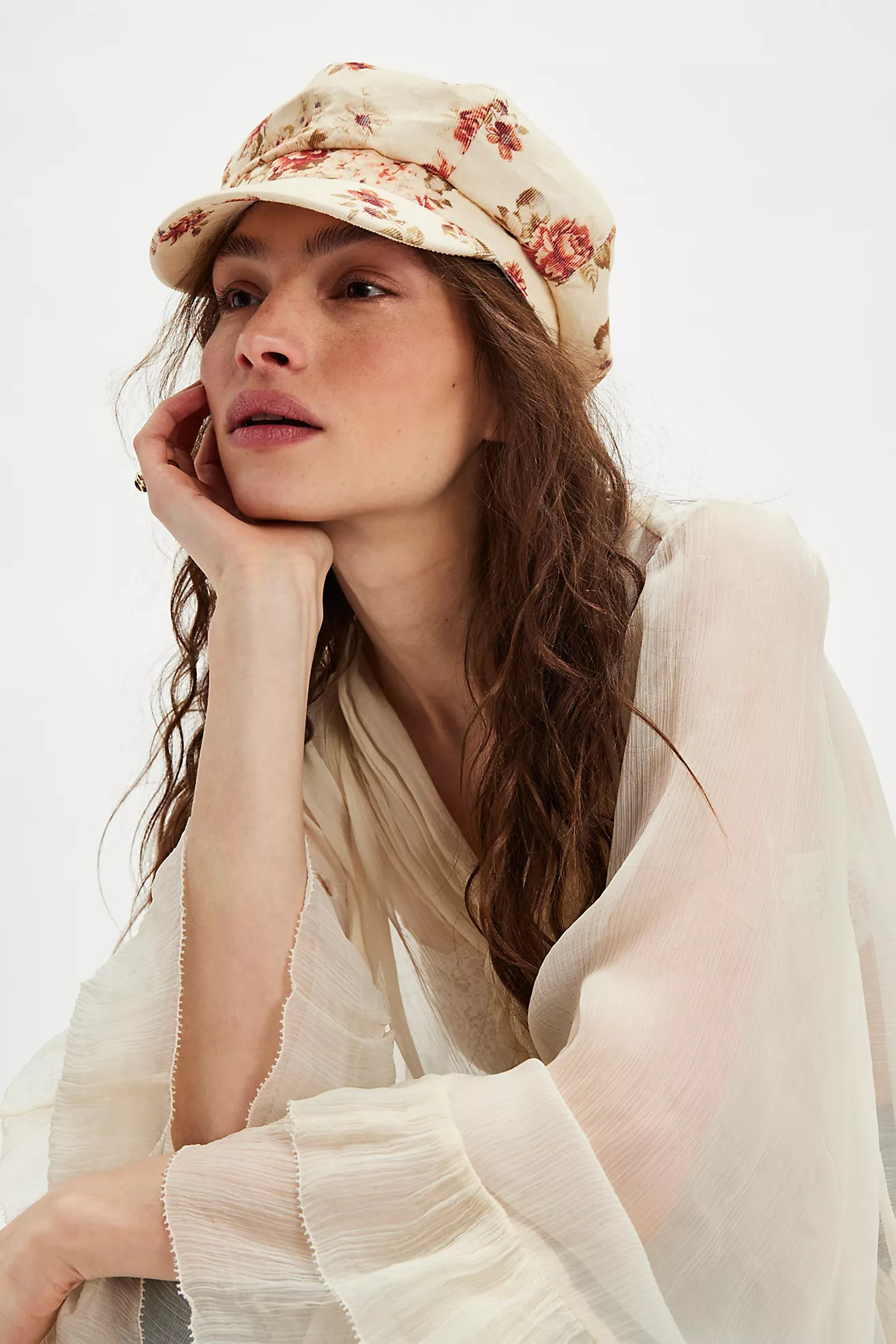 Floral Cabbie Cadet Cap | Free People (Global - UK&FR Excluded)