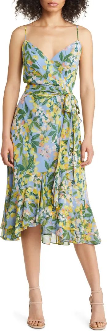 Floral Wrap Bodice Dress | Nordstrom