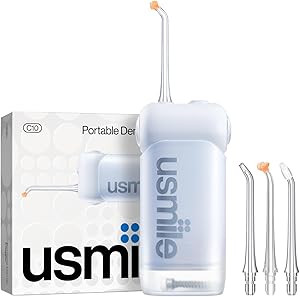 usmile C10 Portable Water Flosser – Travel-Friendly, 95-Day Battery, 4 Modes, 360° Nozzle, 180... | Amazon (US)