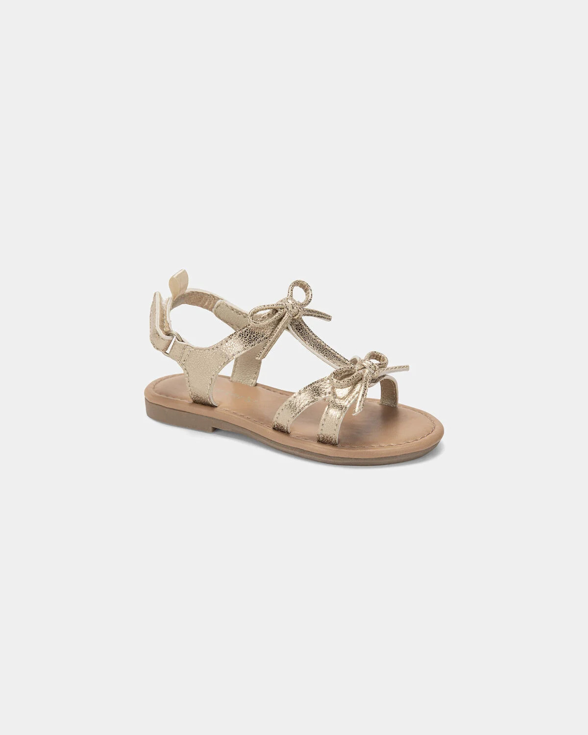Toddler Girl Metallic Bow Sandals - Gold | Carter's | Carter's Inc