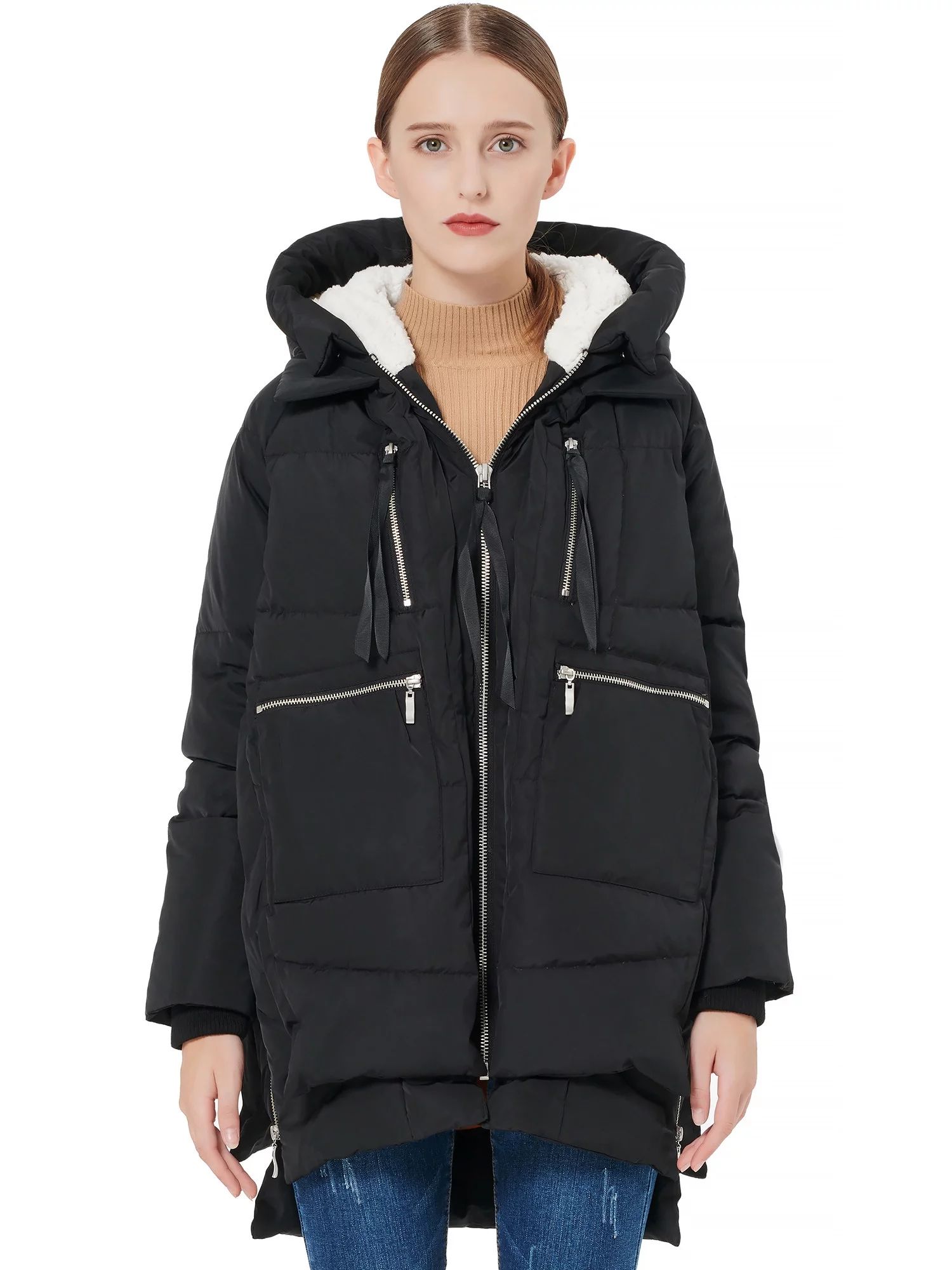 Orolay Women's Winter Coat Warm Thickened Puffer Down Jacket - Walmart.com | Walmart (US)