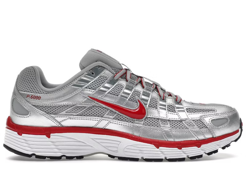 Men's Nike P6000 Gym Red Sneakers in Metallic Silver/Flat Silver/Cool Grey | StockX