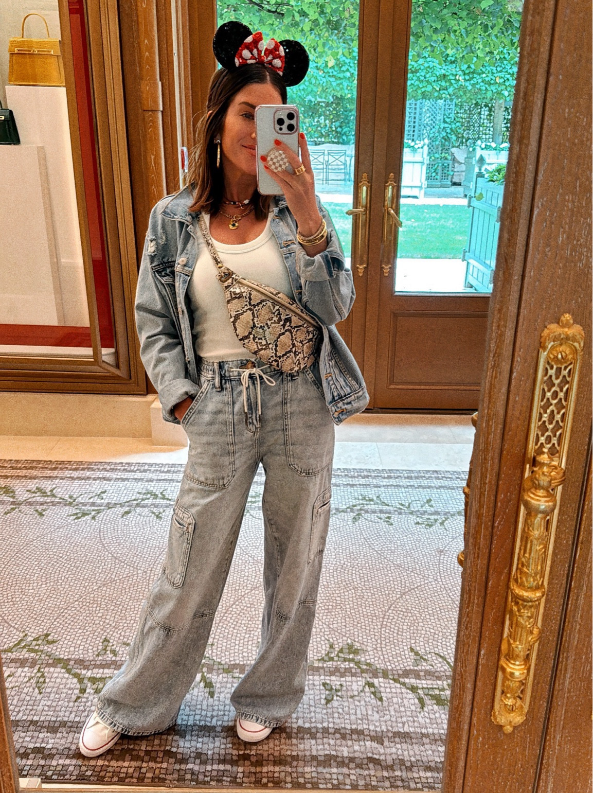 What I wore to Disney Paris. These pull on cargos are soooo comfy! 

#LTKStyleTip #LTKFindsUnder50 #LTKFindsUnder100