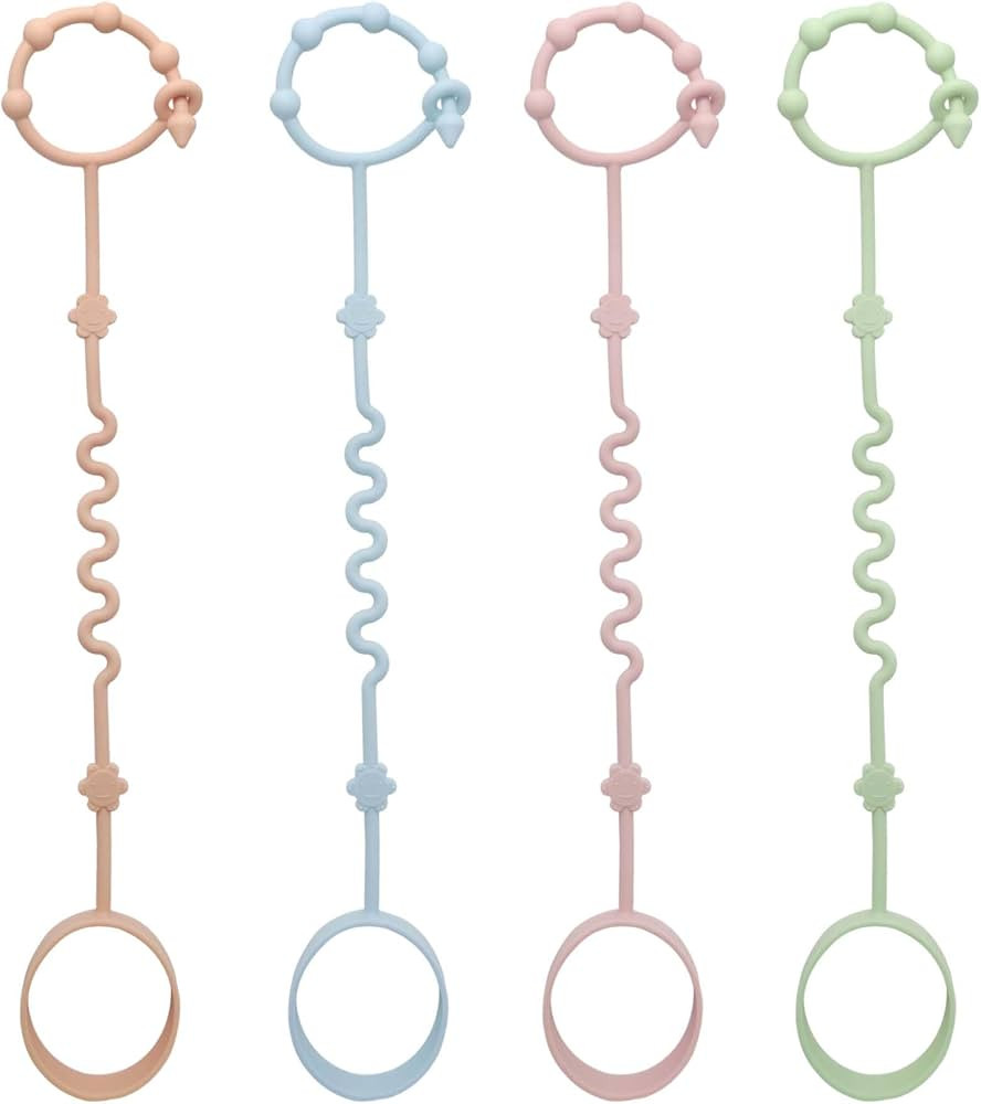 RTMOK (4Pcs) Sippy Cup Strap Keep Bottles and Sippy Cups Off The Floor, Sippy Cup Holder Strap Su... | Amazon (US)