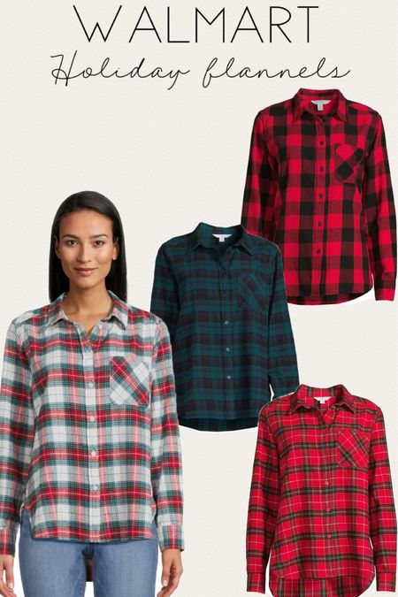 Walmart holiday style flannels from Time and Tru 

#LTKHoliday #LTKfindsunder50 #LTKstyletip