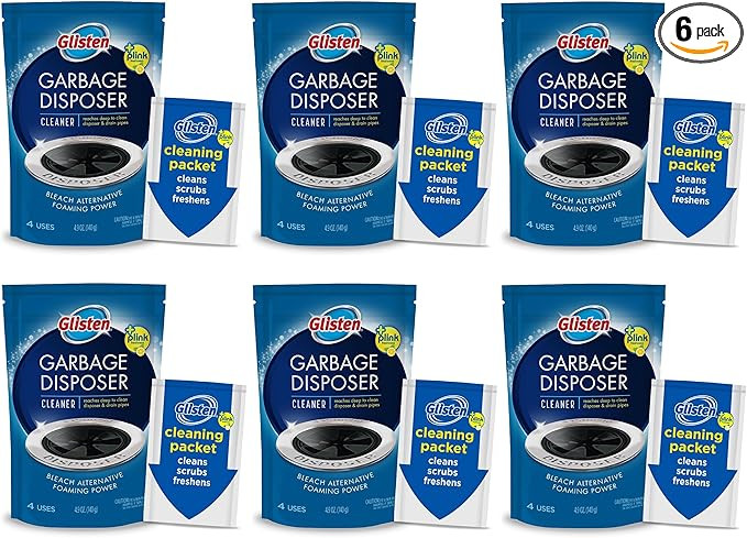 Glisten Garbage Disposer Cleaner, Odor Eliminator with Foaming Action, Removes Build-up and Deep ... | Amazon (US)