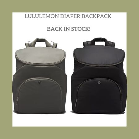 The amount of TikToks I have seen telling me to buy this diaper backpack from lululemon… I bought the black backpack as soon as I got the back in stock notification. Perfect gift for new moms!

Diaper bag, cute diaper bag, diaper bag backpack , new parent backpack , water repellant diaper bag , gifts for new parents , gender neutral diaper bag , gender neutral diaper backpack , lululemon bags 

#LTKbaby #LTKGiftGuide #LTKtravel