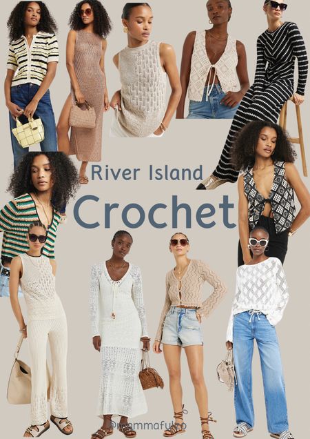Crochet is on trend for spring + summer 24 and River Island have some gorgeous pieces, here’s some of my faves 🫶🏻 

#LTKeurope #LTKmidsize #LTKplussize