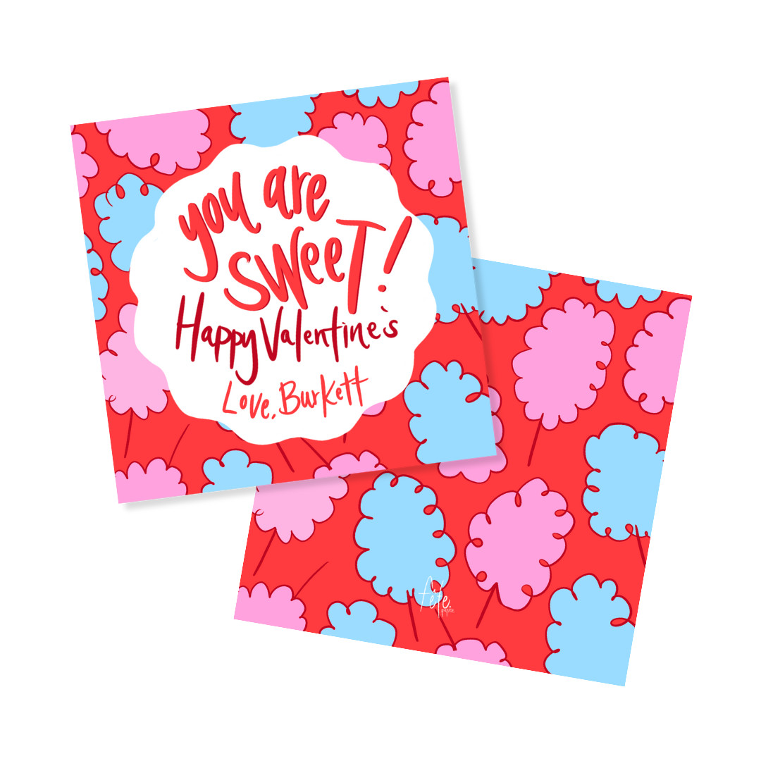 Cotton Candy Tags or Stickers — Fête Papier | Fete Papier