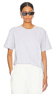 Alexander Wang Essential Short Sleeve Tee in Light Heather Grey from Revolve.com | Revolve Clothing (Global)