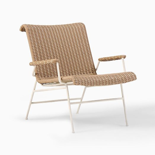 Emma Chamberlain Woven Outdoor Lounge Chair | West Elm (US)
