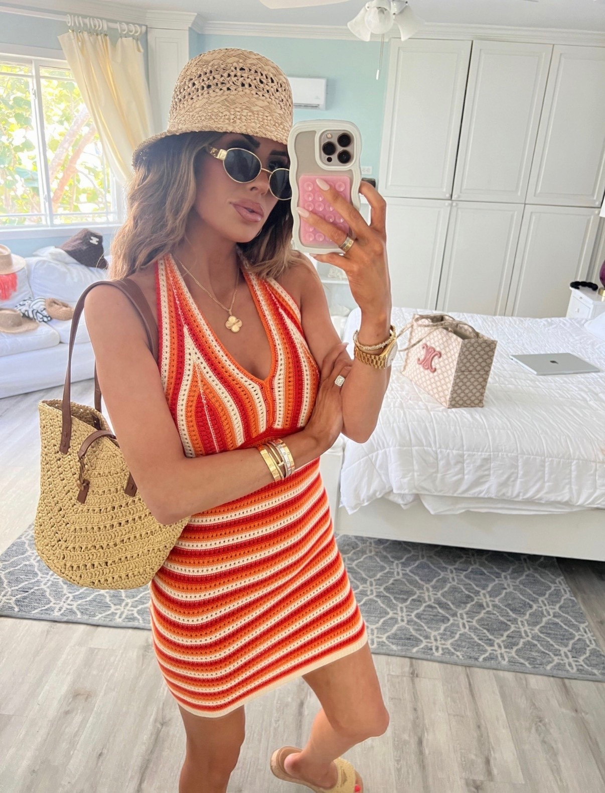 Wearing a size small in dress! 

Amazon fashion, Amazon dress, spring break, resort wear, raffia hat, bucket hat, beach bag, Emily Ann Gemma 

#LTKSeasonal #LTKootd #LTKTravel
