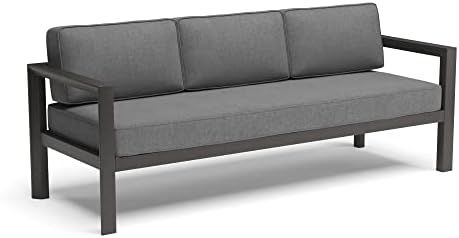 homestyles Grayton Outdoor Aluminum Sofa, Gray | Amazon (US)