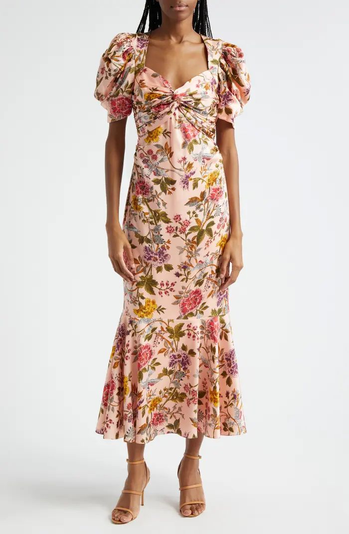 Cinq à Sept Wilma Floral Ruffle Hem Dress | Nordstrom | Nordstrom