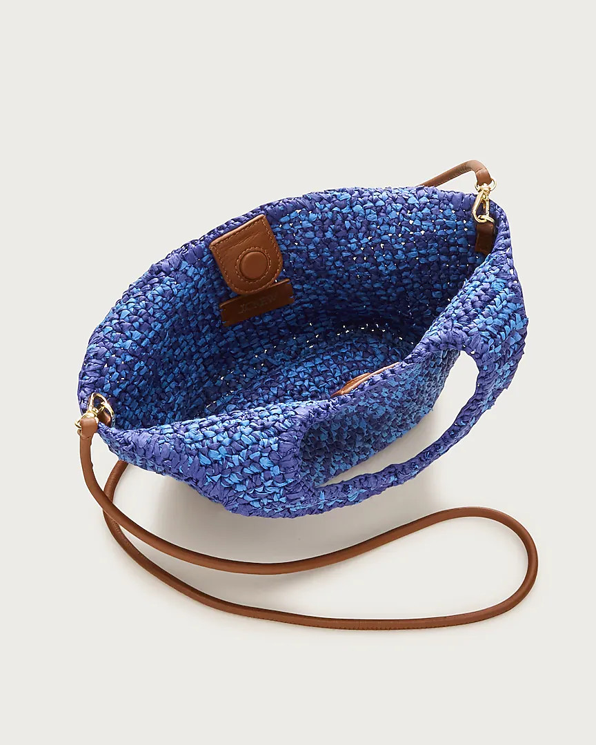 Small handwoven tote in marled straw | J. Crew US