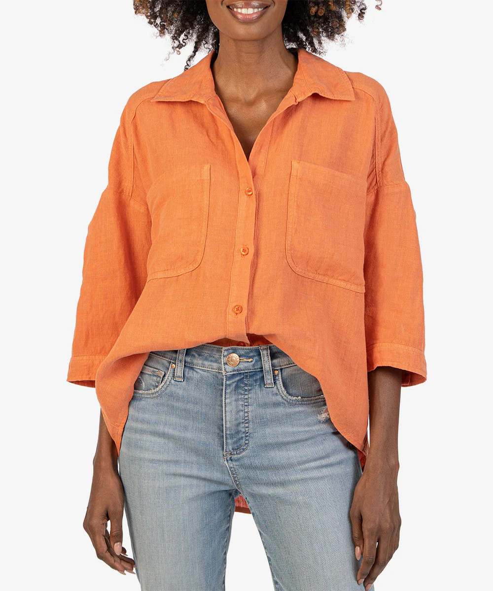 Zuma Crop Button Down - Kut from the Kloth | Kut From Kloth