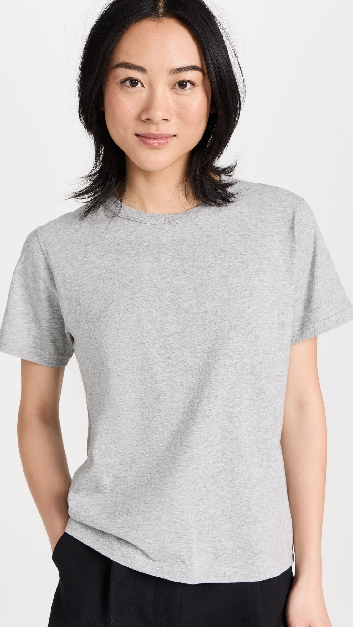 The Iconically Soft Perfect Tee in Heather Grey | Shopbop