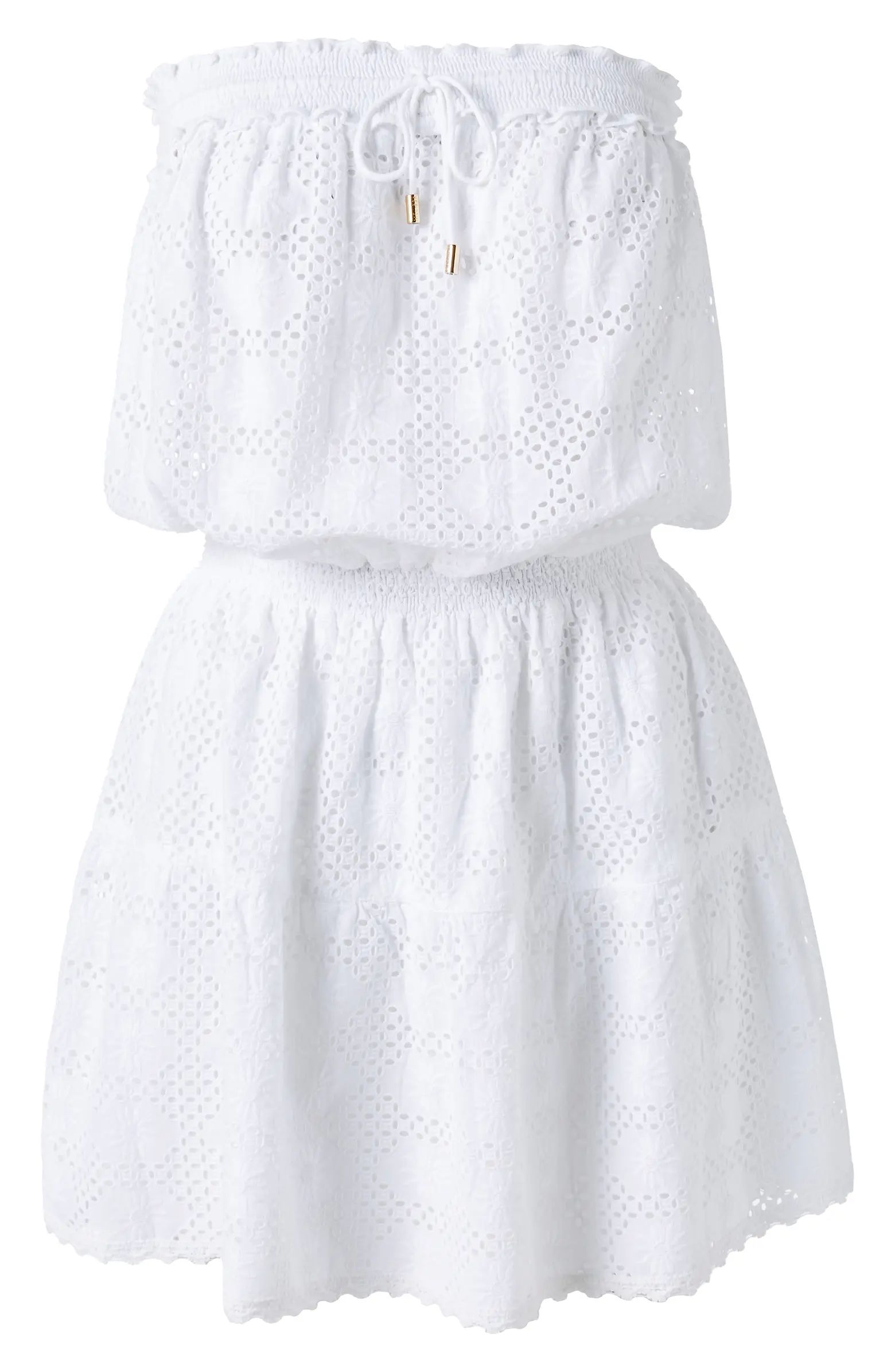 Colette Broderie Anglaise Cover-Up Minidress | Nordstrom