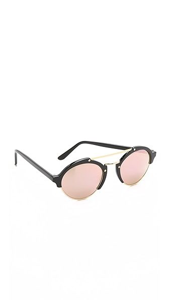 Milan II Mirrored Sunglasses | Shopbop
