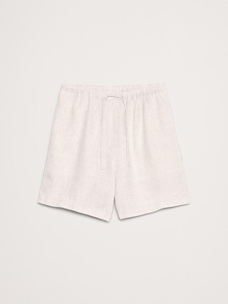 Linen Pull-On 4" Short | Banana Republic (US)