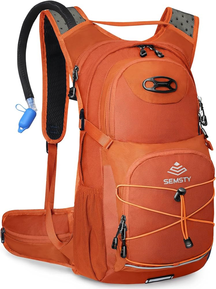 Hydration Backpack 25L, Hiking Backpack with 3L Water Bladder and Rain Cover, Light Water Backpac... | Amazon (US)
