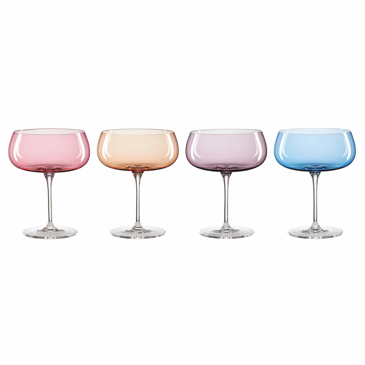 Oneida Colorful Cocktail Glasses 4-piece Set | Kohl's