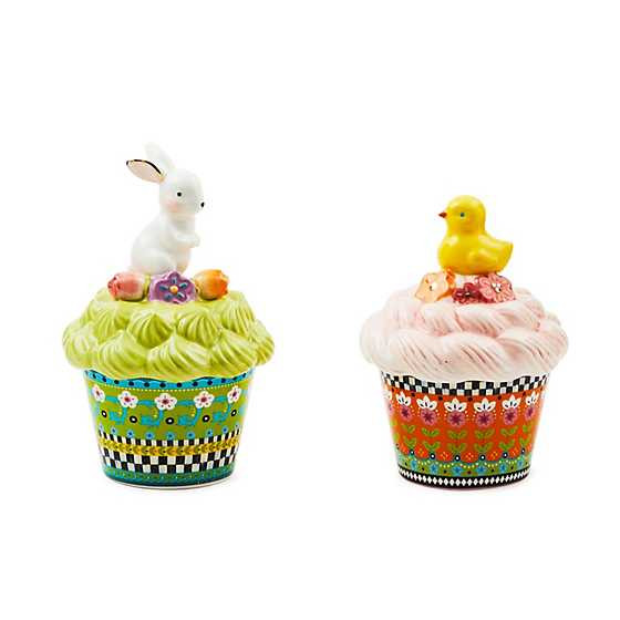 Calico Cupcake Lidded Boxes, Set of 2 | MacKenzie-Childs